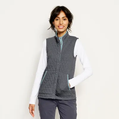 Women's Outdoor Jacquard Quilted Vest Cotton Orvis