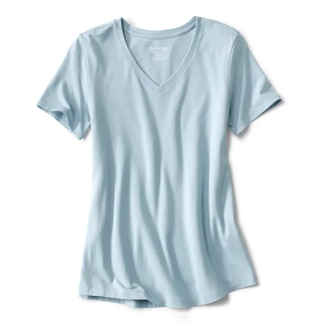 Orvis Women's Embroidered Vintage-Inspired Short-Sleeved T-Shirt Cotton  Orvis