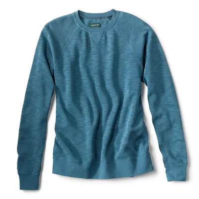 Men's Angler's Moisture-Wicking Crewneck Sweatshirt Cotton/Lyocell/Tencel Orvis