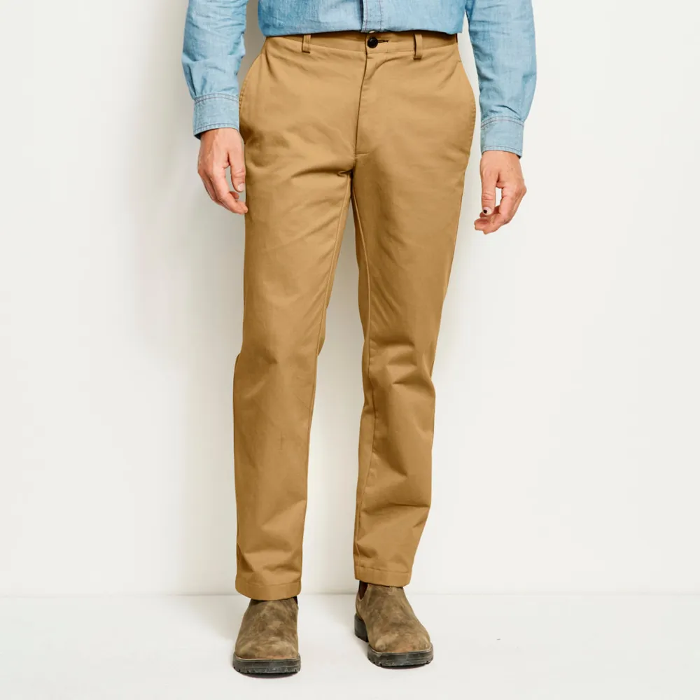 Orvis Men's Ultimate Khakis Plain Front Twill Pants Cotton Orvis