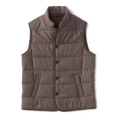 Men's Steinbock® Waidring Quilted Wool Gilet Vest Grey Wool/Nylon