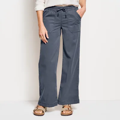 Women's Explorer Wide-Leg TENCEL™-Blend Pants Cotton/Tencel Orvis