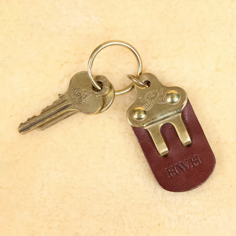 Col. Littleton No. 3 Italian Leather Key Ring