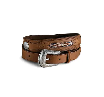 Braided Latigo Leather Belt for Men | Brown | Size 44 | Orvis