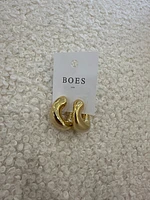 CHUNKY GOLD HOOPS