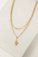 VERONA PAVE HEART NECKLACE