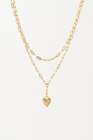 VERONA PAVE HEART NECKLACE