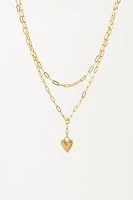 VERONA PAVE HEART NECKLACE