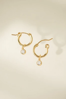 CRYSTAL HOOP EARRINGS