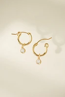 CRYSTAL HOOP EARRINGS