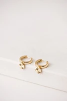 EVERLY CIRCLE HUGGIE EARRINGS