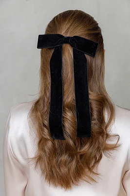 VELVET HAIR BOW