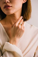 FLUTED SIGNET RING