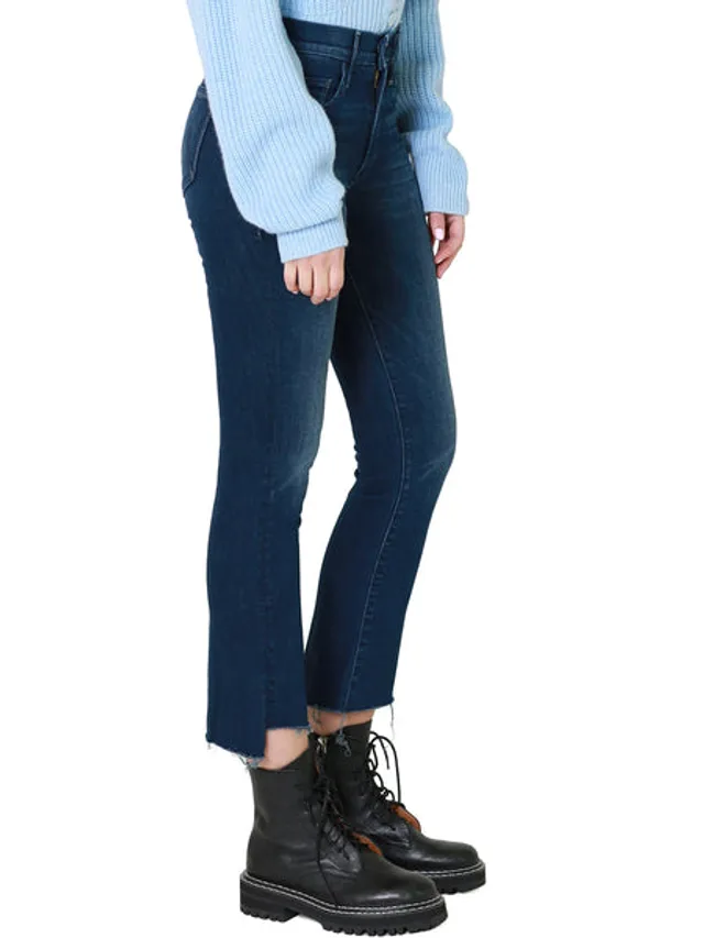 Mid Blue Kick Flare Jeans