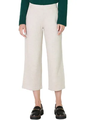 Vince Cropped Lounge Pant Heather Oat
