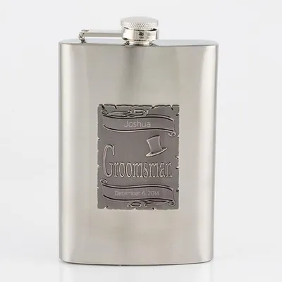 Groomsman Stainless Steel Flask
