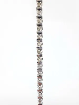 10K White Gold 2.00cttw Diamond Tennis Bracelet, 7"