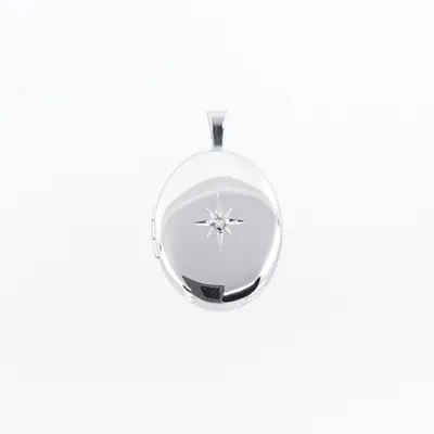 Sterling Silver Oval Locket