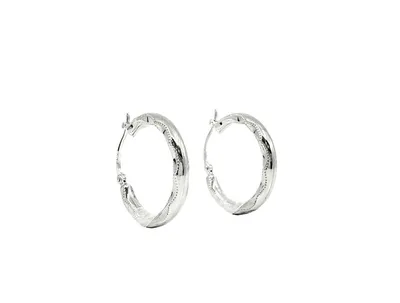 Sterling Silver Hoop Earrings 22mm