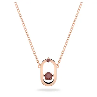 Sparkling Dance pendant Red, Rose-Gold Tone Plated - 5620550