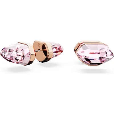 Swarovski Lucent stud earrings, Pink, Rose gold-tone plated 5626603