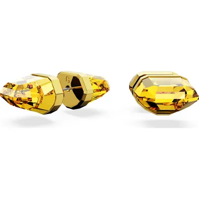 Swarovski Lucent stud earrings, Yellow, Gold-tone plated 5626605