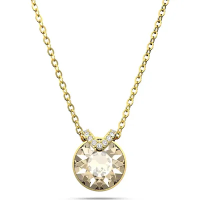 Swarovski Bella V pendant, Round cut, Gold tone, Gold-tone plated 5662091