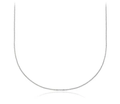 925 Sterling Silver 0.5mm Thick Box Chain