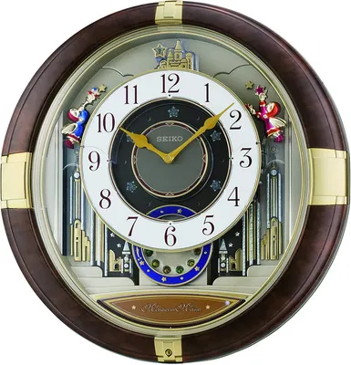 Trumpeting Angels Melodies In Motion Seiko Wall Clock QXM333BRH