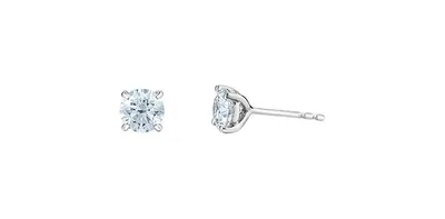 14K White Gold 2.03cttw Lab Grown Diamond Stud Earrings