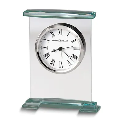 Howard Miller Augustine Quartz Alarm Glass Clock