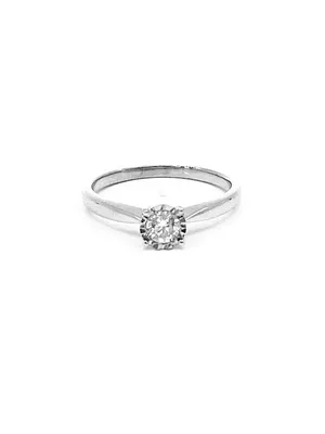 10K Gold 0.25cttw Round Brilliant Cut Diamond Engagement Ring