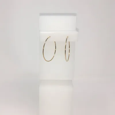 10KY Sleeper Style Hoop Earrings