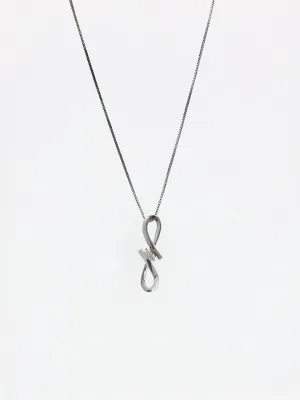 Silver and Diamond Necklace
