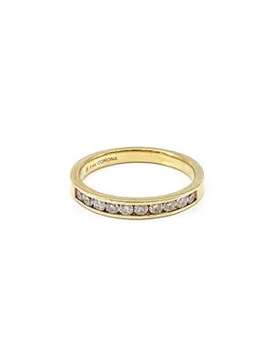14K Gold 0.33cttw Diamond Anniversary Channel Set Ring / Band