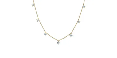 14K Yellow Gold Lab Grown 1.61cttw Diamond Necklace, 18"