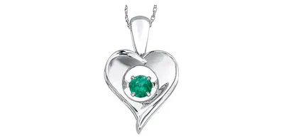 Silver Emerald Pendant