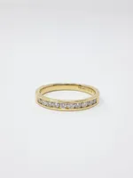 14K Gold 0.25cttw Diamond Anniversary Channel Set Ring / Band