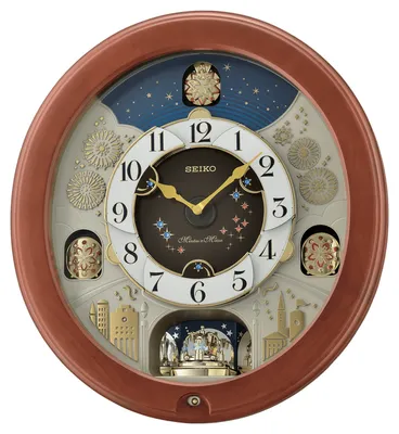 Bright Stary Night Melodies In Motion Seiko Wall Clock QXM376BRH