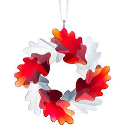 Swarovski Wreath Ornament, Leaves 5464866 - Discontinued