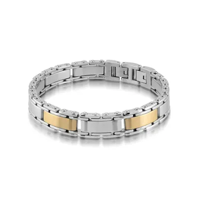 ITALGEM - Jed 2 Tone Gold Plated Stainless Steel Bracelet