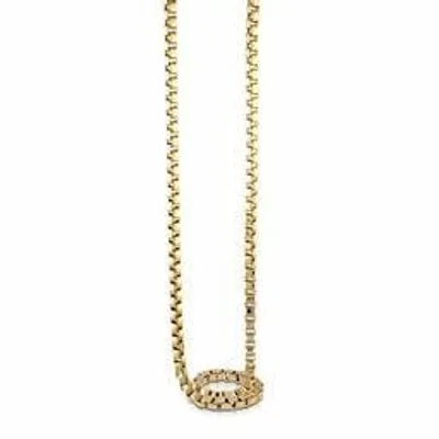 ITALGEM -  Gold Plated Stainless Steel 5MM Polished Box Chain 24"