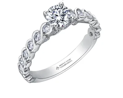 18K White Gold/Palladium Alloy (hypoallergenic) 1.01cttw Round Brilliant Diamond Ring