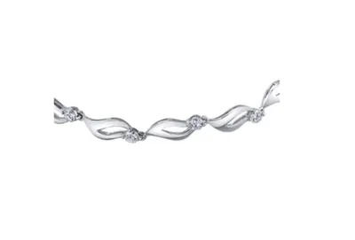 18K White Gold With Palladium Alloy(hypoallergenic) 1.00cttw Canadian Diamond Tennis Bracelet