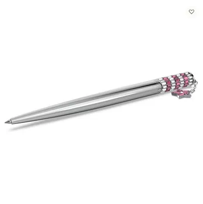 Swarovski Celebration 2023 ballpoint pen Star, Pink, Chrome plated - 5653398