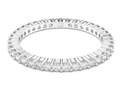 Swarovski Vittore ring, Round cut, White, Rhodium plated - 5655705