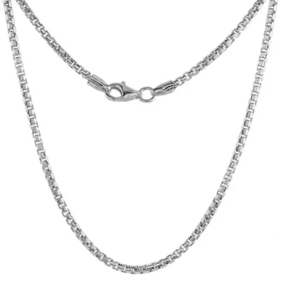 Sterling Silver Box Chain 1.5mm 22"