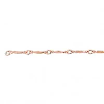 Brittany Chain, 14/20 Gold Filled Rose Chain by the Inch - Bracelet / Necklace Anklet Permanent Jewellery