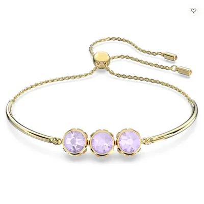 Swarovski Orbita Bracelet Round Cut, Multicoloured, Gold-tone Plated - 5640259