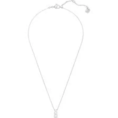 Swarovski Attract Trilogy Round Pendant, White, Rhodium Plated 5414970 - Core